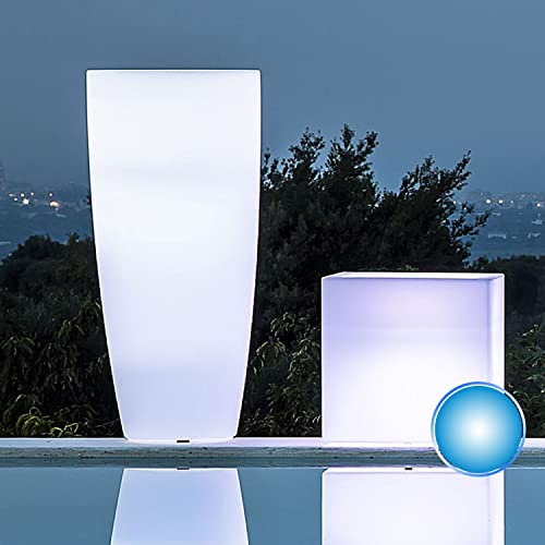 Tekcnoplast STYLO ROUND BRIGHT - Ø 33 cm. - H 70 cm. Lumière bleue