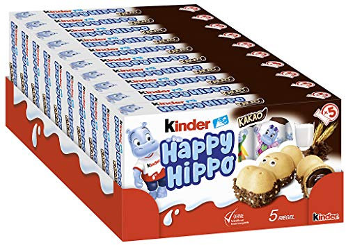 kinder Happy Hippo Cacao Vorratspack, 10er Pack (10 x 103,5 g Packung)