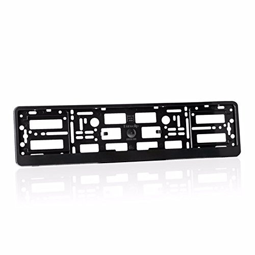2 x Number Plate Holders Matte Black Finish / Car Registration Surrounds / Front and Rear Frames MB