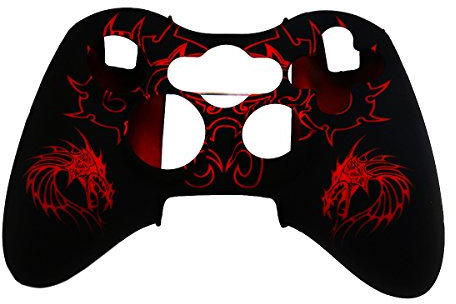 leorx Silikon Schutzhülle Hülle für Xbox 360-Controller (rot)