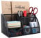 EasyPAG 7 Fächer Metall Schreibtisch Organizer Stiftehalter Stiftköcher Vielseitig Utensilienschalen Büro Organisation Zubehör Ablage mit Schublade