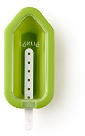 Lékué - Molde Silicona para Helado icónico, diseño lápiz, Color Verde Agua