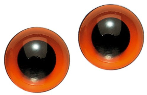 Gütermann / KnorrPrandell 2470160 - Glastieraugen braun 16mm Ø, 2 Stück/Beutel