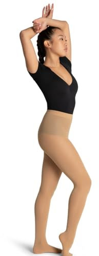 Capezio Studio Basics Footed Tight Collants, 20 deniers, Caramel, X-Large (Lot de 3) Femme