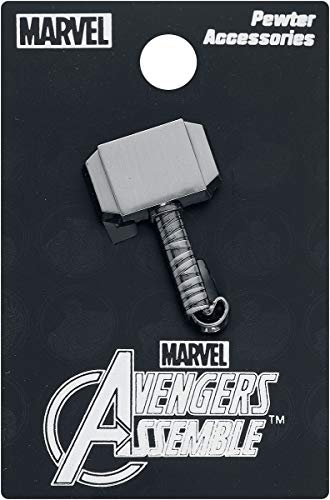 Thor Hammer Unisex Pin silver-coloured, Iron, zinc alloy,