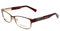 Brillen Jimmy Choo JC124 VUS MATT RED LIGHT GOLD OPAL BURGUNDY 54/15/ WOMAN