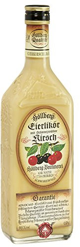 Eierlikör fruchtig Schwarzwälder Kirschwasser Höllberg 16% vol., (1 x 0.7 Liter) ohne Aromastoffe hergestellter Likör aus frischen Eiern