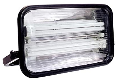 as - Schwabe SPECTRA Arbeitsleuchte 72 W 5900 Lumen - klappbar - 6400 K - Mobiler Scheinwerfer 2 x Schutzkontaktsteckdose - 5 m Kabel + Schutzkontaktstecker - extrem robust - IP44, 46875