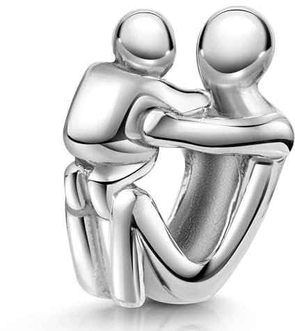 Materia 925 Silber Bead Mutter mit Kind - Beads Charms Familie für Armband 1608