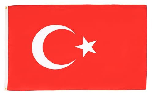AZ FLAG - Flagge Türkei - 150x90 cm - Türkische Fahne 90 x 150 Cm Feiner Polyester - Flaggen