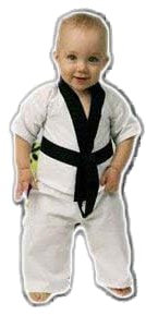 Playwell Kampfsport Baby Kleinkind Karate (Anzug) 1-2 Jahre