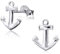 Laimons Damen-Ohrstecker Ohrringe Maritim Damenschmuck Anker 10mm glanz Sterling Silber 925