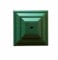 Pack of 15 Green Plastic Fence Post Caps for a 4 (100mm) Fence Post. UK Made, Rot Proof (GT0050). Free UK Postage