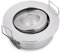 Nicht Dimmbar 1PCS Warm White Small 3 W COB LED Recessed Ceiling Light, schwenkbare Mini-Strahler, Lochgröße 42-45 mm, 3000K silberne Farbe für Home Cabinet DIY