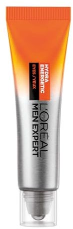 L’Oréal Paris Men Expert Revitalising Eye Roll On 10ml, Hydra Energetic Anti-fatigue Eye Moisturiser With Vitamin C*, for Tired Looking Eyes, Fights Eye Bags, Fine Lines and Dark Circles