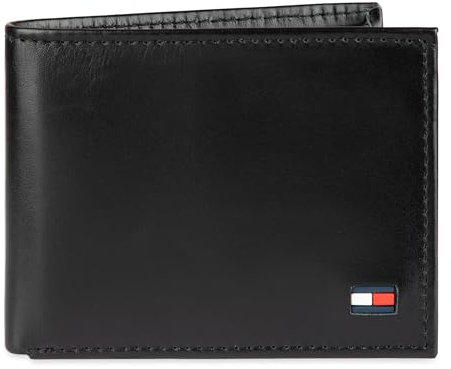 Tommy Hilfiger Herren Sw-914891-schwarz Reisezubehör-Bi-Fold-Brieftasche, Black Dore, Einheitsgröße