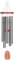 Woodstock Chimes Klangspiel, silber, 60x12.5x12.5 cm, BCBB