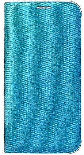 Samsung Original Etui à Clapet Magnétique avec Compartiment pour Carte pour Samsung Galaxy S6 - Bleu