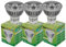 Trango 3er Pack GU1003*3 GU10 LED Leuchtmittel – 4,2 Watt - 3000K warmweiß zum Austausch GU10 & MR16 Halogen Leuchtmittel, für Einbauleuchten, Deckenstrahler, Einbaustrahler, Deckenleuchte, Spots
