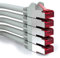 deleyCON 5x 0,5m Câble Patch CAT6 PIMF S/FTP un Blindage CAT-6 RJ45 Câble Réseau Câble Ethernet LAN DSL Routeur Modem Point D'Accès Patch Panels - Gris