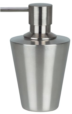 Spirella, Max Light Seifenspender aus Edelstahl, Elegantes und modernes Design, ideal für Badezimmer oder Küche, praktisch und langlebig, Größe: Standard, Farbe: Grau