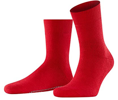 FALKE Herren Stoppersocken Homepads M Hp Wolle Baumwolle rutschhemmende Noppen 1 Paar, Rot Scarlet 8280, 43/46 EU