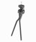 Pletscher Twin Leg Doppelbein-Fahrradständer, 320 mm, Schwarz Silber Silber