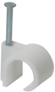 Grapas Para Cable Ø 12 A 16 Mm Blanco Bolsa De 50