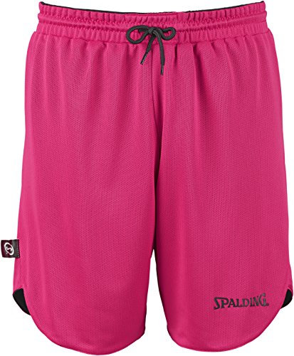Spalding Kinder DOUBLEFACE KIDS SET Kinder Trikot&shorts Set Trikot Doubleface Set, Mehrfarbig (Reversible Black/Pink), M (38/40)