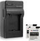 2X Batteries + Chargeur (Auto/Secteur) pour Rollei Actioncam AC 420 // Action Cam - Caméscope Action - Caméra Sport