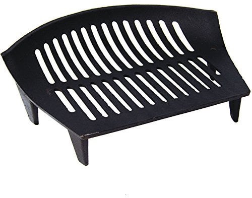 Fire Vida Rejilla Grande de Hierro Fundido, Rejilla de Chimenea Negra de 18 Pulgadas para chimeneas Abiertas, quemadores de leña y Estufas de carbón, Accesorio de Chimenea Resistente