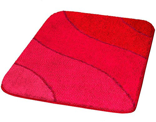 Kleine Wolke Badteppich, Acryl, Rot/Grau, 1 cm, 4004478179752