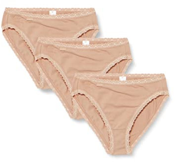 Sloggi Damen 24/7 Cotton Lace Tai C3p Slip, Brush, 40 EU
