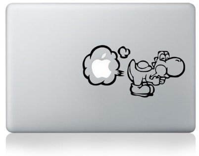 Macbook 13 inch decal sticker Yoshi art for Apple Laptop