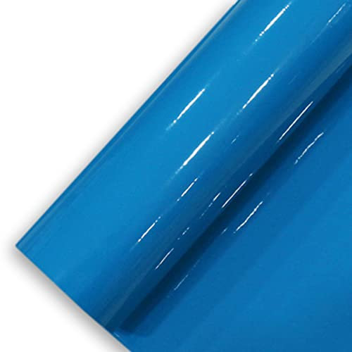 Könighaus (6,03€/m2) Blau Glanz Autofolie 300 x 152 cm blasenfrei mit Anleitung