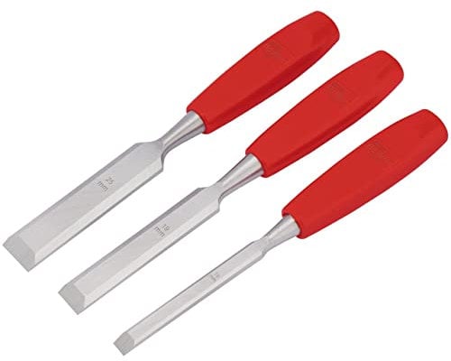 Draper Redline 68472 Wood Chisel Set (3-Piece) , Blue