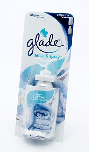 4 X 18 ml Glade Sense & Spray Soft Cotton Fragrance Air Freshener Refills