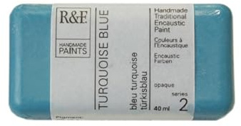 R&F Encaustic 40ml Paint, Turquoise Blue by R&F Encaustic Paints