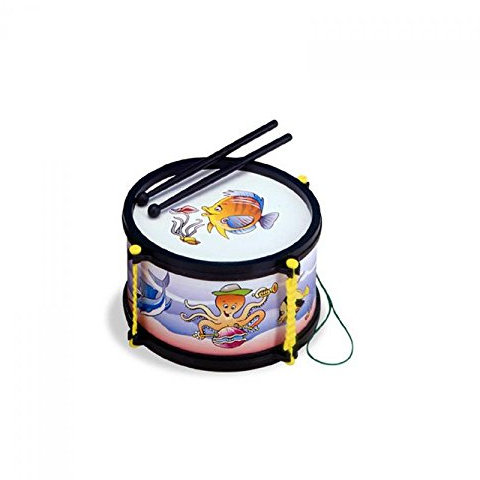 REIG Musical Trommel Fische Kunststoff