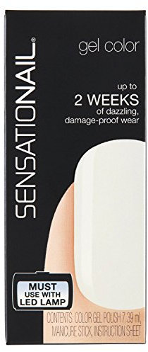 SENSATIONAIL Gel Nail Polish White Lily With Manicure Stick, 7.39 ml
