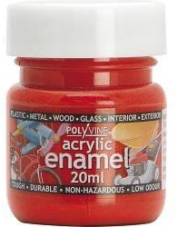 Polyvine Acrylic Enamel BRIGHT RED 50ML