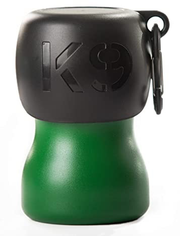 H2O4K9 Water Bottle, 270 ml, Treefrog Green