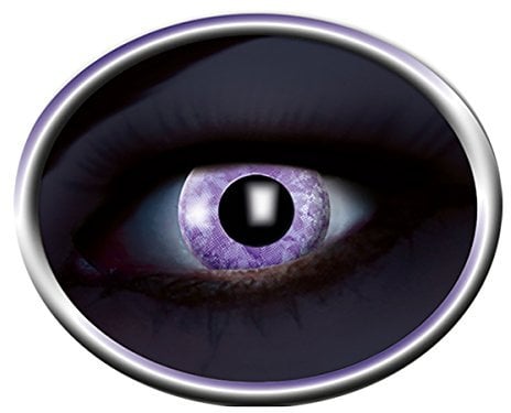 Eyecatcher Diamond UV, Farbige Kontaktlinsen, violet, Leuchten im Schwarzlicht, 1er Pack (1 x 2 Stück)