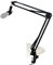 TIE Studio Professioneller Mikrofon Arm Ständer inkl. Halter auf Schreibtisch für Studio/Programm-Aufnahme/Rundfunk/Fernsehsender 19-90007 schwarz