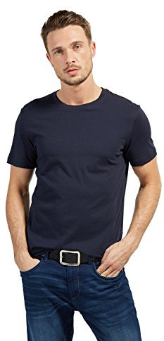 TOM TAILOR Herren Gürtel & Riemen Ledergürtel mit matter Schnalle black,80,B790,2999
