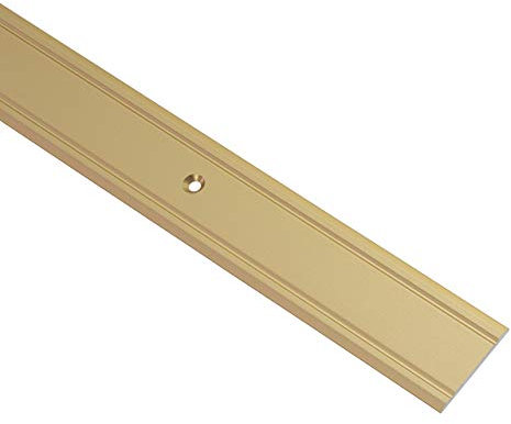 Gedotec Übergangsprofil Aluminium Übergangsschiene gelocht Bodenprofil zum Schrauben - SUPER-FLACH | Breite 30 mm | Alu Messing eloxiert | 200 cm | 1 Stück - Ausgleichsprofil für Vinyl - Laminat UVM.