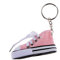 Porte-clés Mode Pendentif Chaussure en Toile et Plastique Porte-clés Cadeau - Rose, 25x3.2mm
