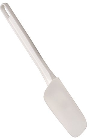KitchenCraft Flexible Rubber Spatula Spoon, White, 24.5cm