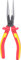 KS Tools 117.1118 Pince becs demi -ronds long isolé 1000 V à poignées bi-composants Longueur 2
