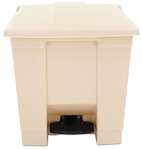 Rubbermaid Beige Step-On Container Food Storage Kitchen Organisation Food Preserving Home 30.5Ltr Hands-Free Operation. 30.5Ltr Capacity